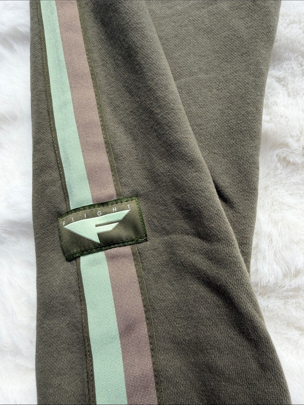 Nike stories Flight olive green sweatpant joggers small - Picture 6 of 10